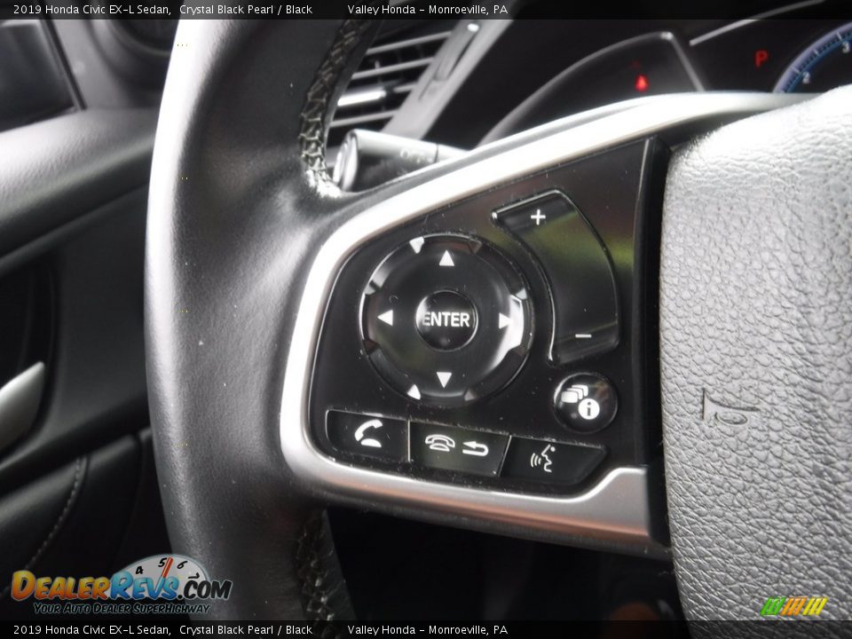 2019 Honda Civic EX-L Sedan Steering Wheel Photo #24