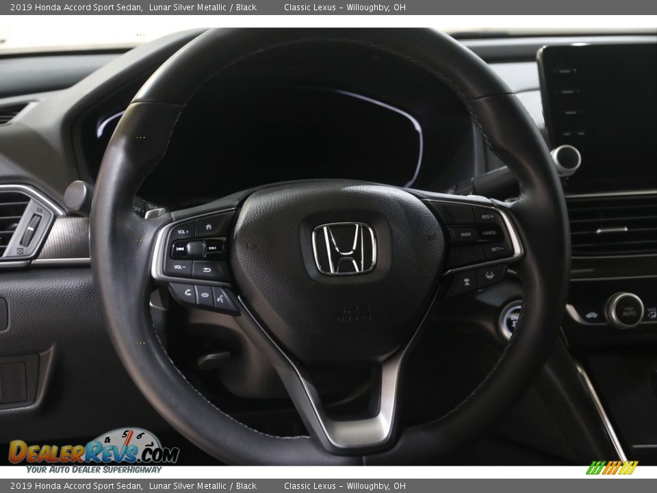2019 Honda Accord Sport Sedan Lunar Silver Metallic / Black Photo #7