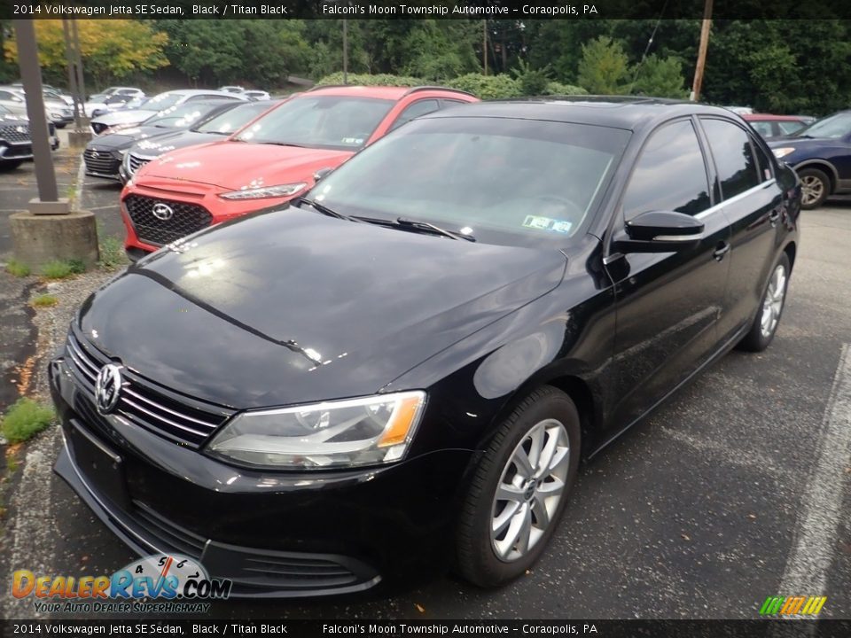 2014 Volkswagen Jetta SE Sedan Black / Titan Black Photo #1