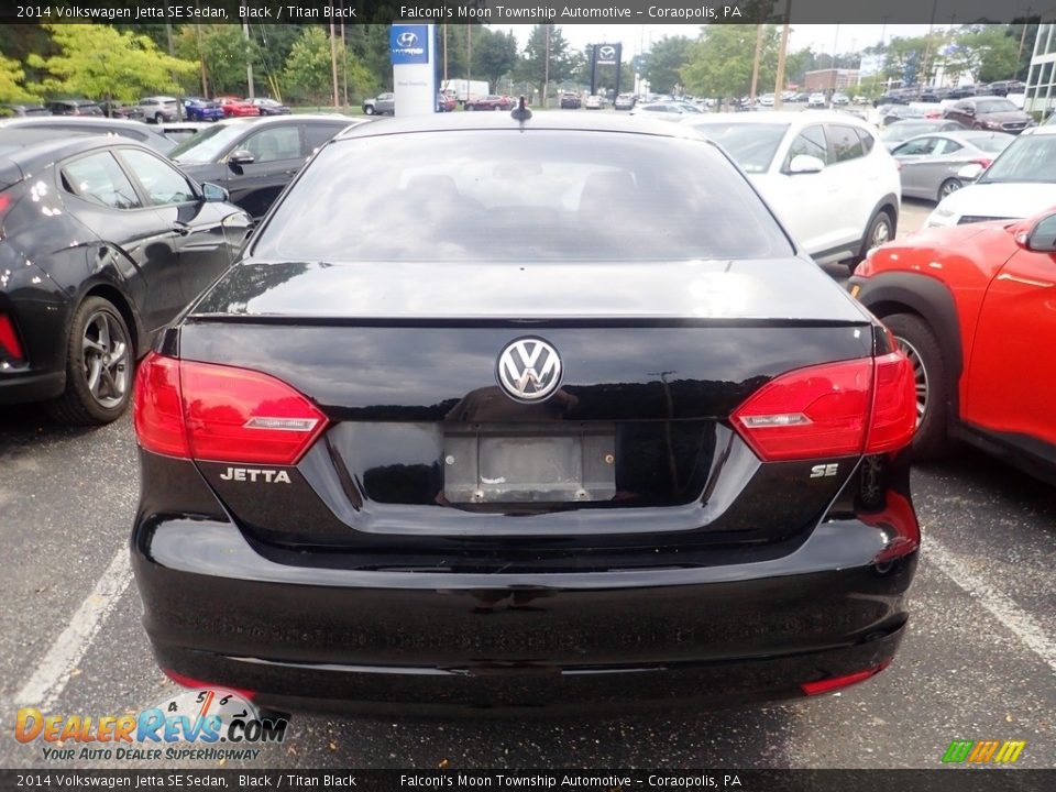 2014 Volkswagen Jetta SE Sedan Black / Titan Black Photo #3