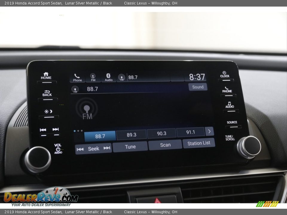 2019 Honda Accord Sport Sedan Lunar Silver Metallic / Black Photo #11