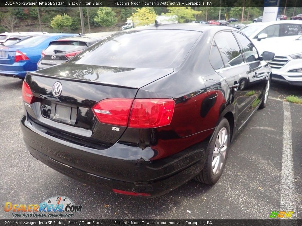 2014 Volkswagen Jetta SE Sedan Black / Titan Black Photo #4