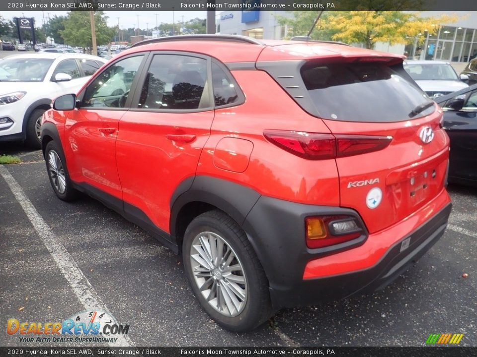 2020 Hyundai Kona SEL AWD Sunset Orange / Black Photo #2