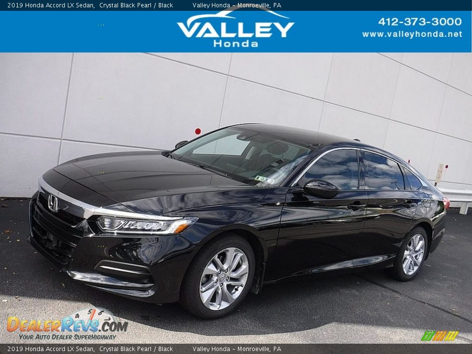 2019 Honda Accord LX Sedan Crystal Black Pearl / Black Photo #1