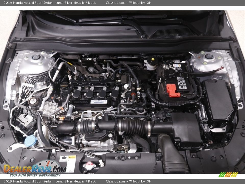 2019 Honda Accord Sport Sedan Lunar Silver Metallic / Black Photo #20