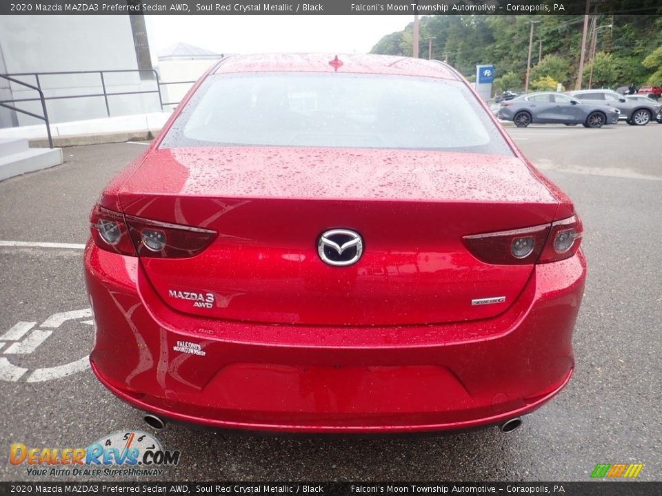 2020 Mazda MAZDA3 Preferred Sedan AWD Soul Red Crystal Metallic / Black Photo #3