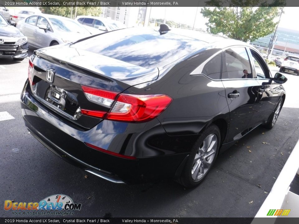 2019 Honda Accord LX Sedan Crystal Black Pearl / Black Photo #6
