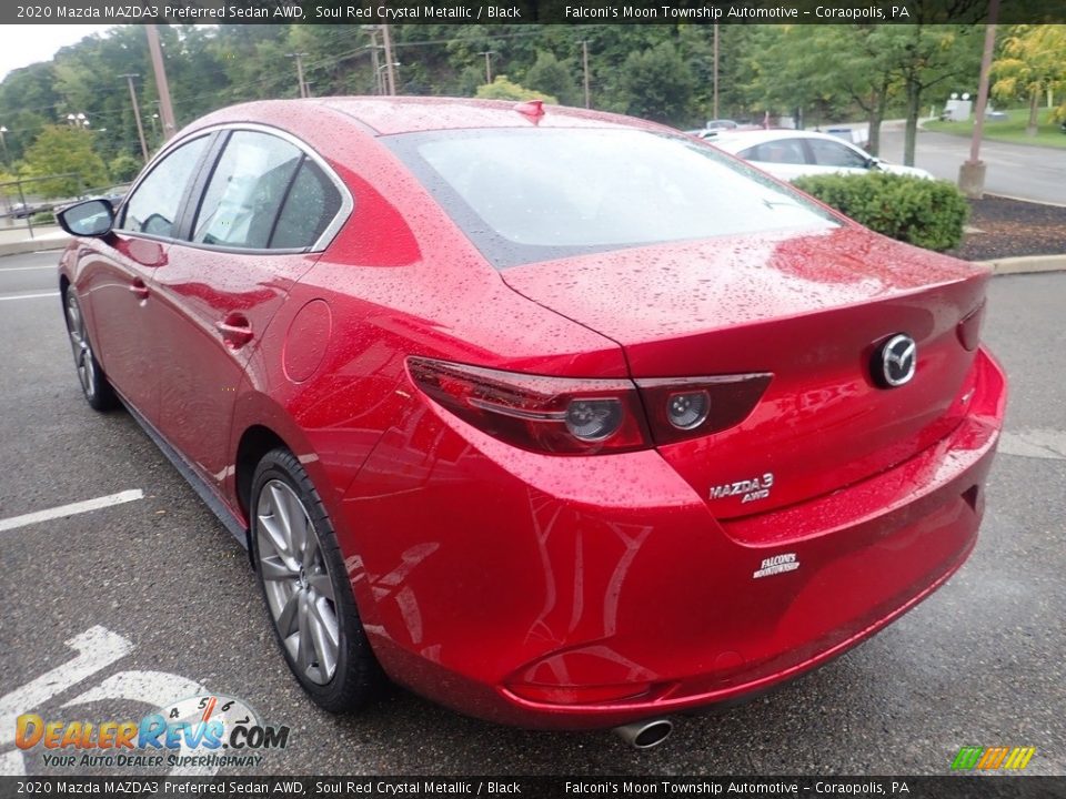 2020 Mazda MAZDA3 Preferred Sedan AWD Soul Red Crystal Metallic / Black Photo #4