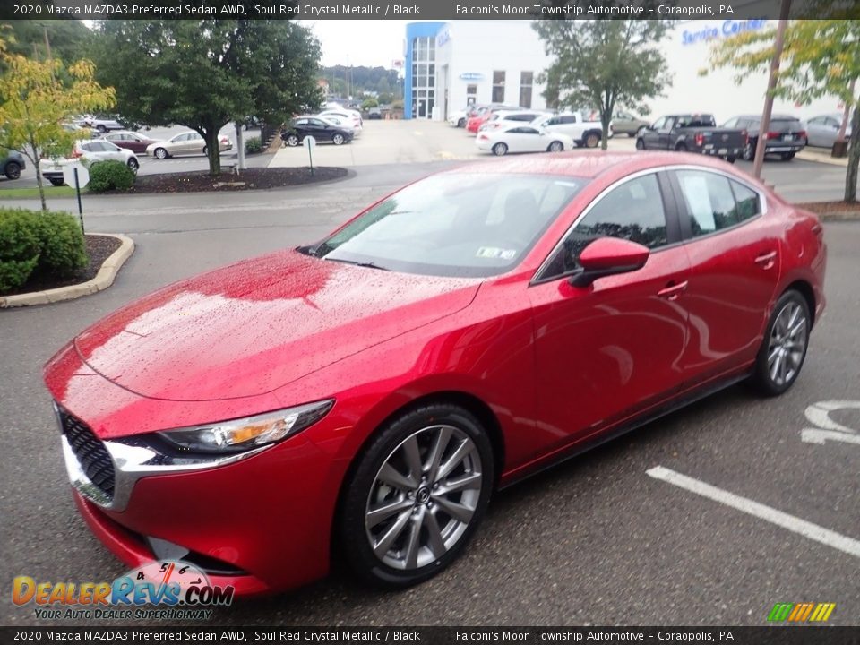 2020 Mazda MAZDA3 Preferred Sedan AWD Soul Red Crystal Metallic / Black Photo #6