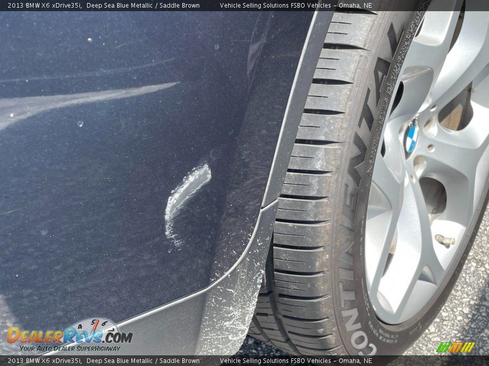 2013 BMW X6 xDrive35i Deep Sea Blue Metallic / Saddle Brown Photo #29