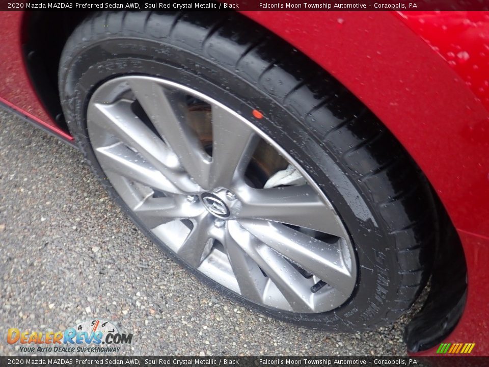 2020 Mazda MAZDA3 Preferred Sedan AWD Soul Red Crystal Metallic / Black Photo #9