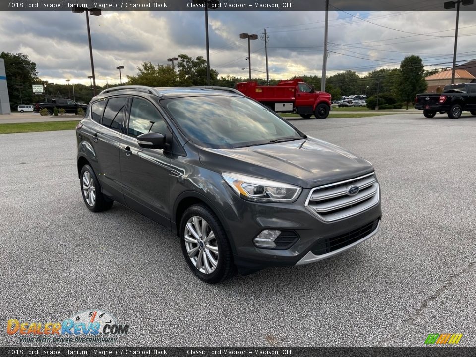 2018 Ford Escape Titanium Magnetic / Charcoal Black Photo #3