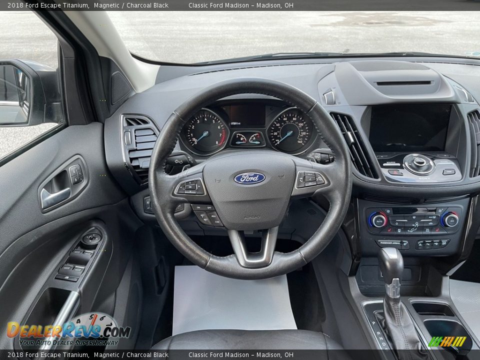2018 Ford Escape Titanium Magnetic / Charcoal Black Photo #9
