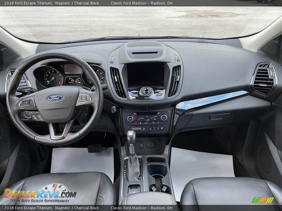 2018 Ford Escape Titanium Magnetic / Charcoal Black Photo #10