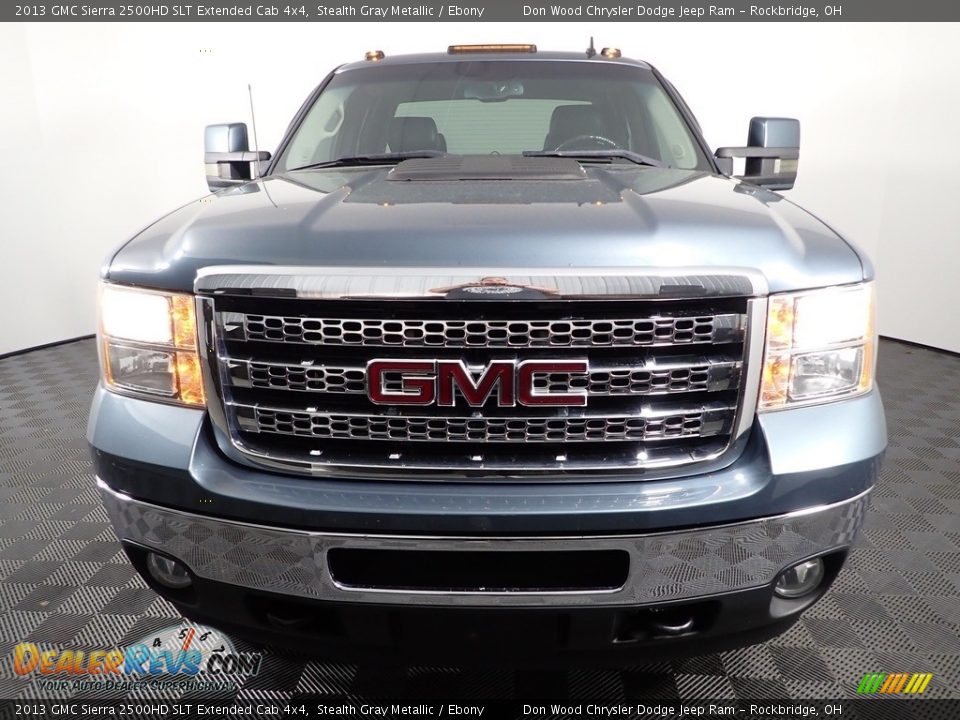 2013 GMC Sierra 2500HD SLT Extended Cab 4x4 Stealth Gray Metallic / Ebony Photo #3