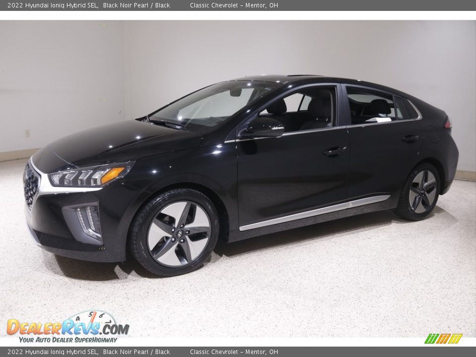 Black Noir Pearl 2022 Hyundai Ioniq Hybrid SEL Photo #3