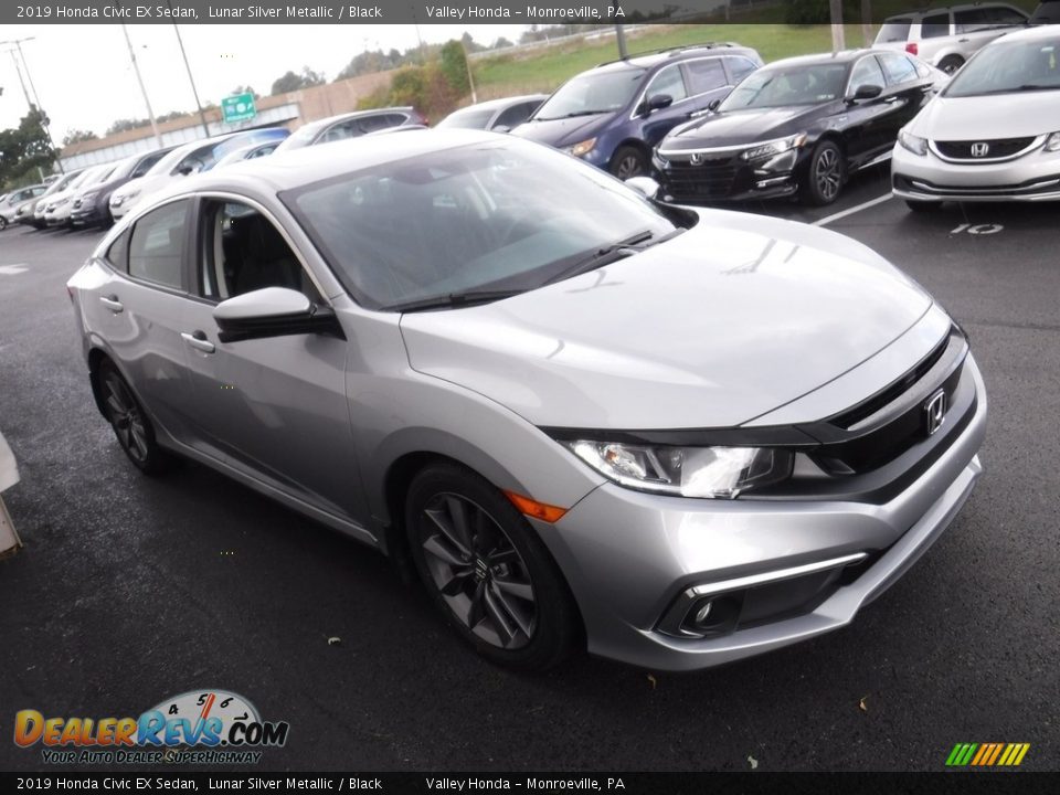 2019 Honda Civic EX Sedan Lunar Silver Metallic / Black Photo #6