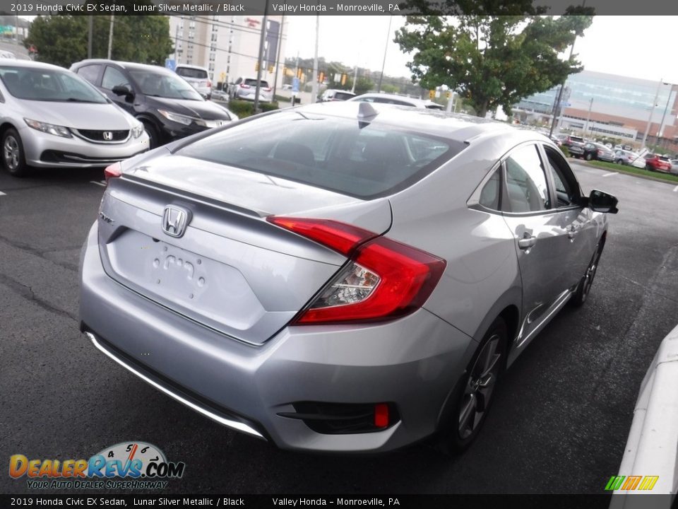 2019 Honda Civic EX Sedan Lunar Silver Metallic / Black Photo #7