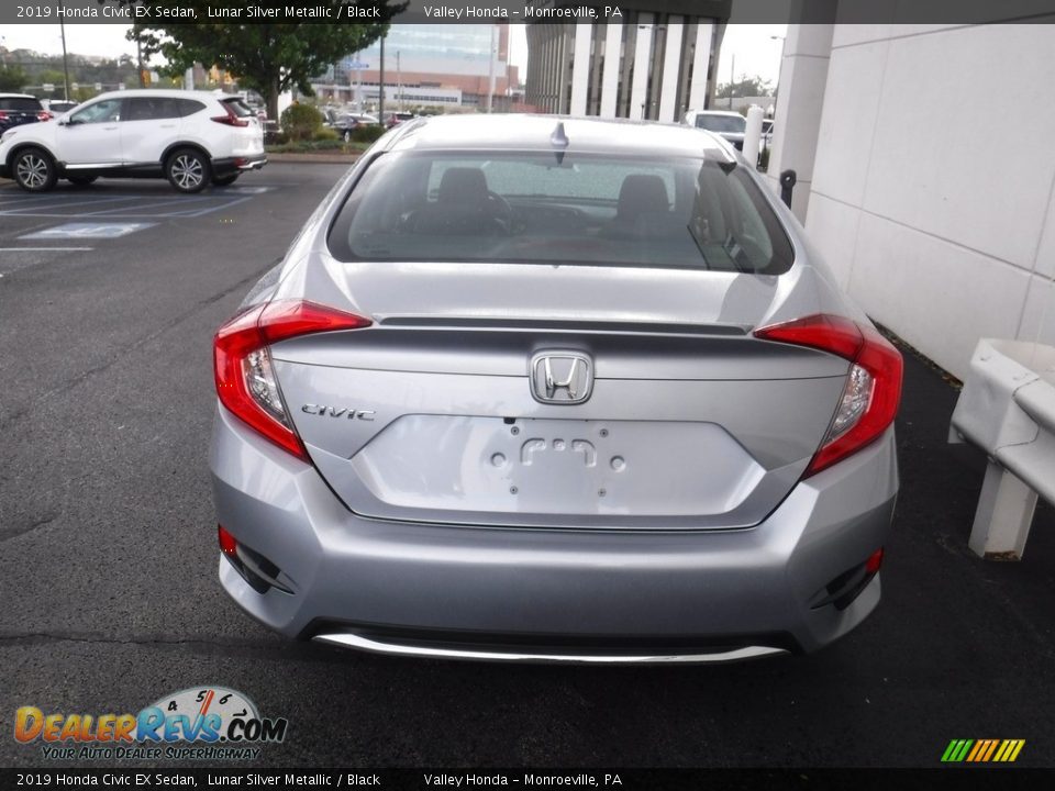 2019 Honda Civic EX Sedan Lunar Silver Metallic / Black Photo #8