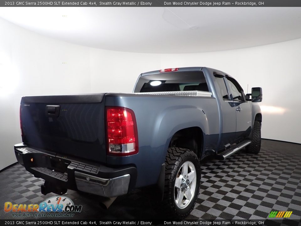 2013 GMC Sierra 2500HD SLT Extended Cab 4x4 Stealth Gray Metallic / Ebony Photo #7