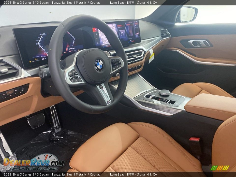 Cognac Interior - 2023 BMW 3 Series 340i Sedan Photo #12
