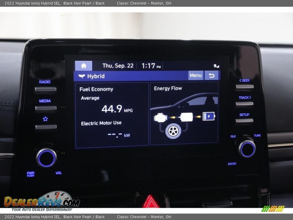2022 Hyundai Ioniq Hybrid SEL Black Noir Pearl / Black Photo #11