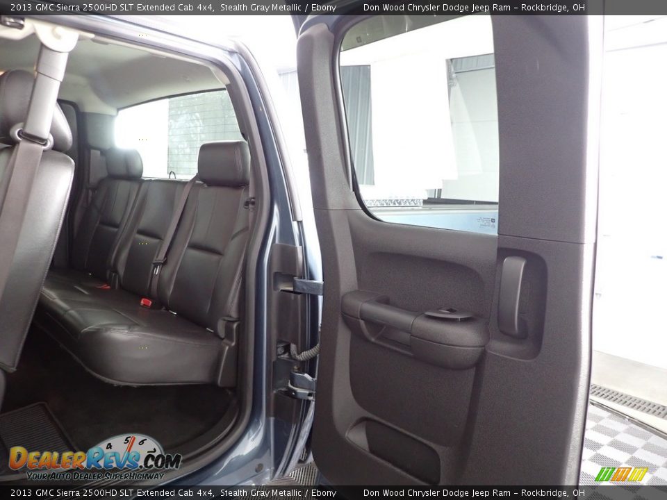 2013 GMC Sierra 2500HD SLT Extended Cab 4x4 Stealth Gray Metallic / Ebony Photo #20