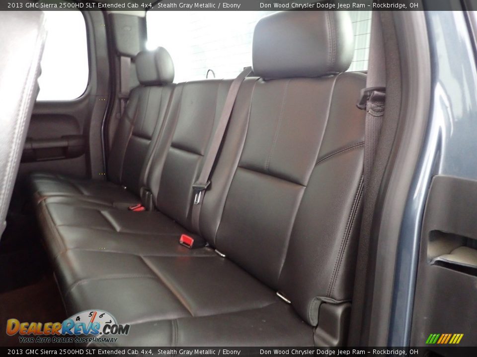 Rear Seat of 2013 GMC Sierra 2500HD SLT Extended Cab 4x4 Photo #21