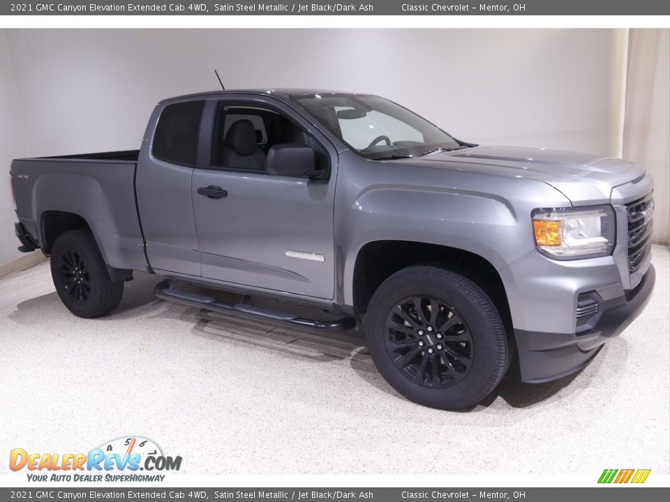 2021 GMC Canyon Elevation Extended Cab 4WD Satin Steel Metallic / Jet Black/Dark Ash Photo #1