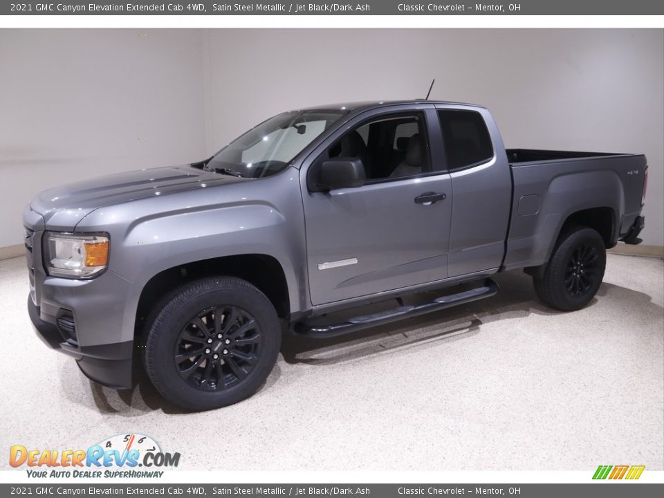 2021 GMC Canyon Elevation Extended Cab 4WD Satin Steel Metallic / Jet Black/Dark Ash Photo #3