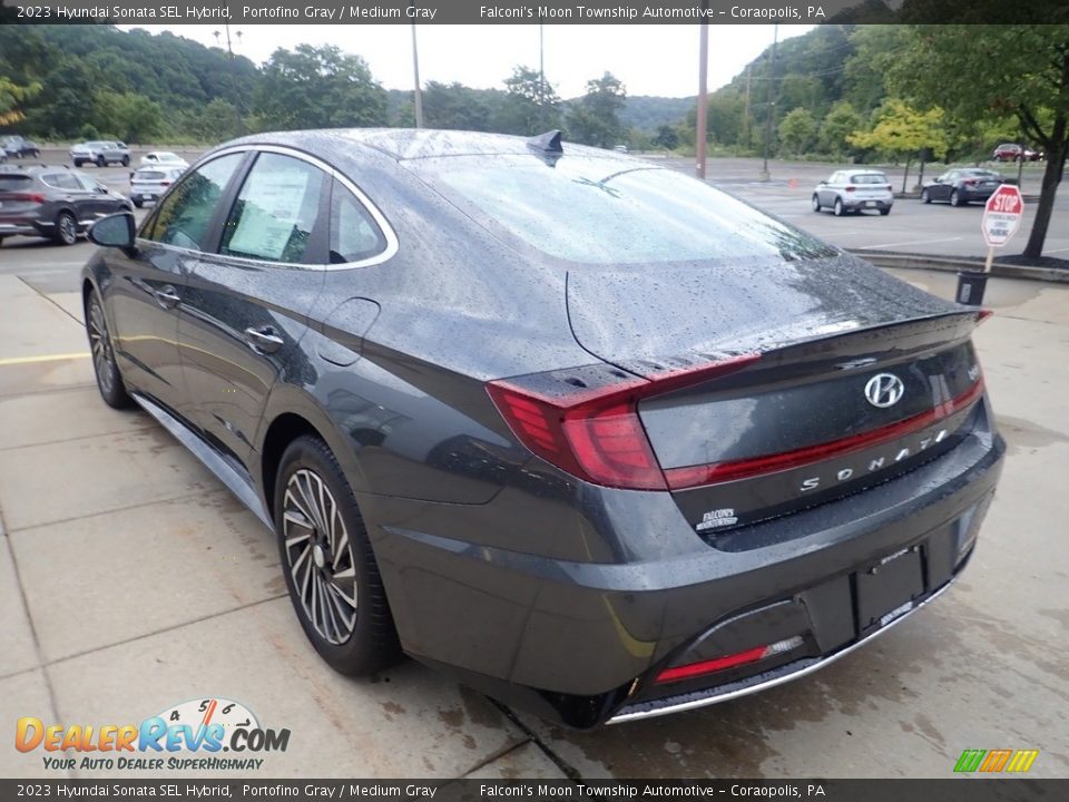 2023 Hyundai Sonata SEL Hybrid Portofino Gray / Medium Gray Photo #4