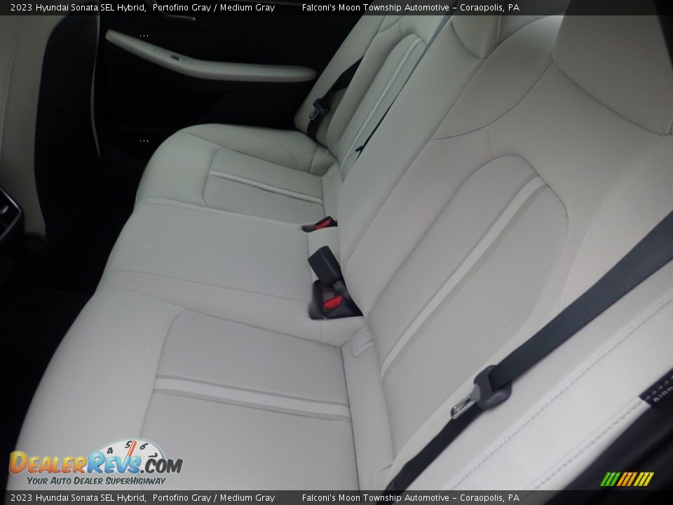 Rear Seat of 2023 Hyundai Sonata SEL Hybrid Photo #11