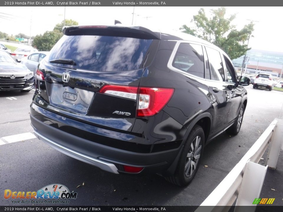 2019 Honda Pilot EX-L AWD Crystal Black Pearl / Black Photo #7