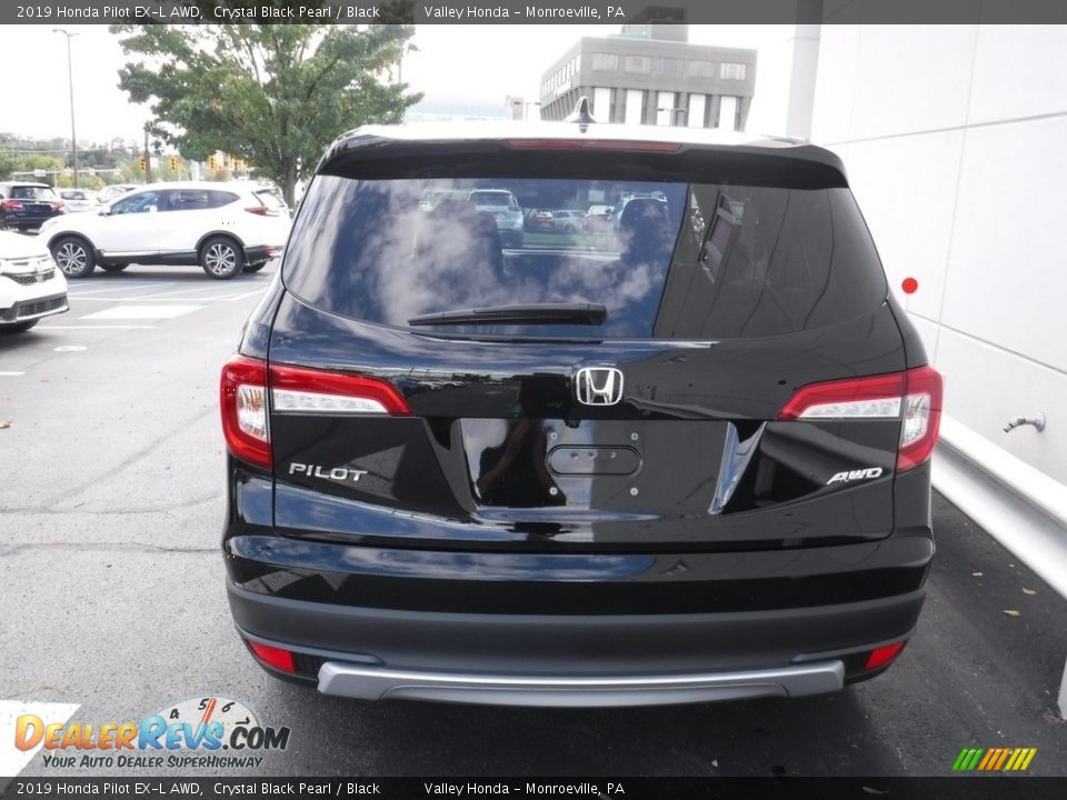 2019 Honda Pilot EX-L AWD Crystal Black Pearl / Black Photo #9