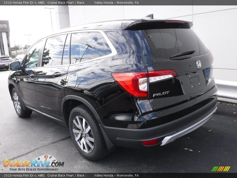 2019 Honda Pilot EX-L AWD Crystal Black Pearl / Black Photo #10