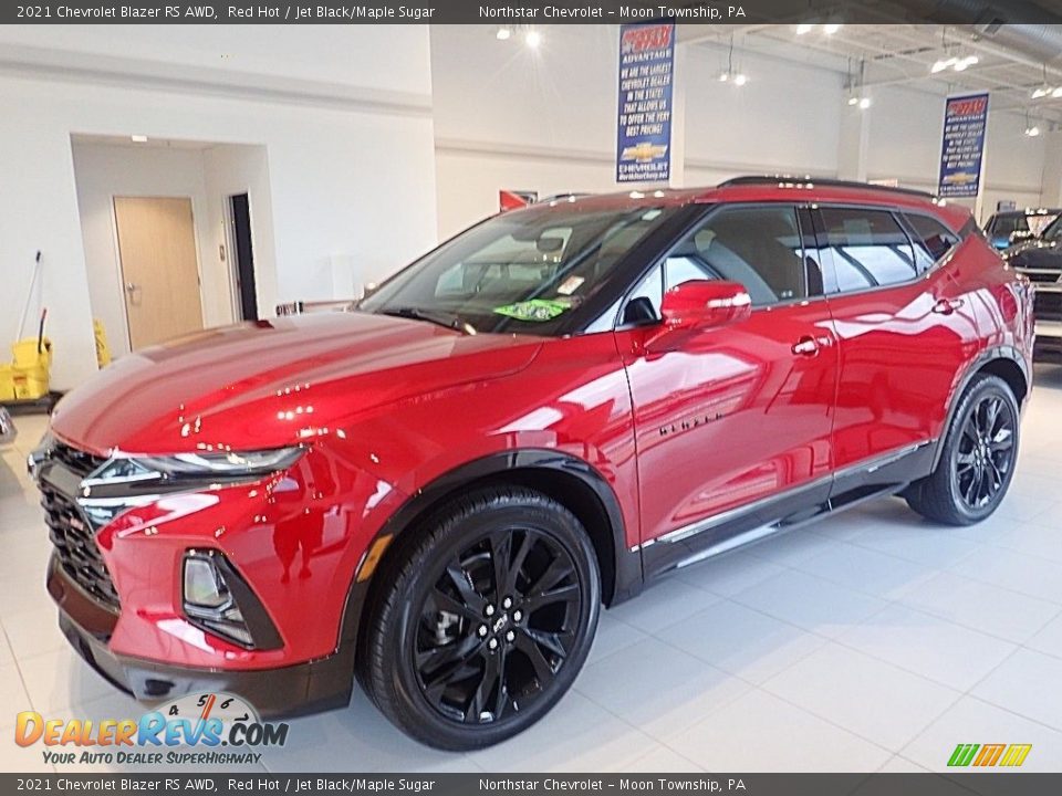 2021 Chevrolet Blazer RS AWD Red Hot / Jet Black/Maple Sugar Photo #1