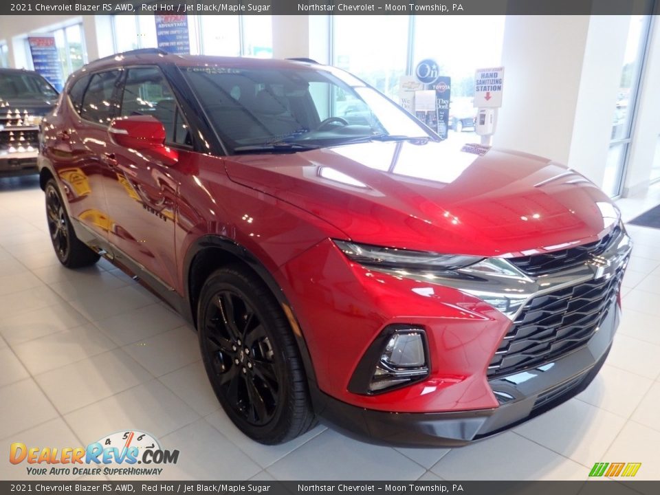 2021 Chevrolet Blazer RS AWD Red Hot / Jet Black/Maple Sugar Photo #5