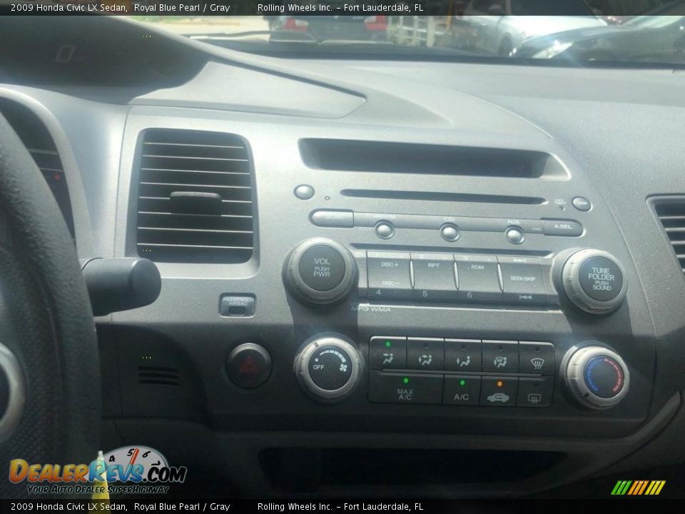 2009 Honda Civic LX Sedan Royal Blue Pearl / Gray Photo #9