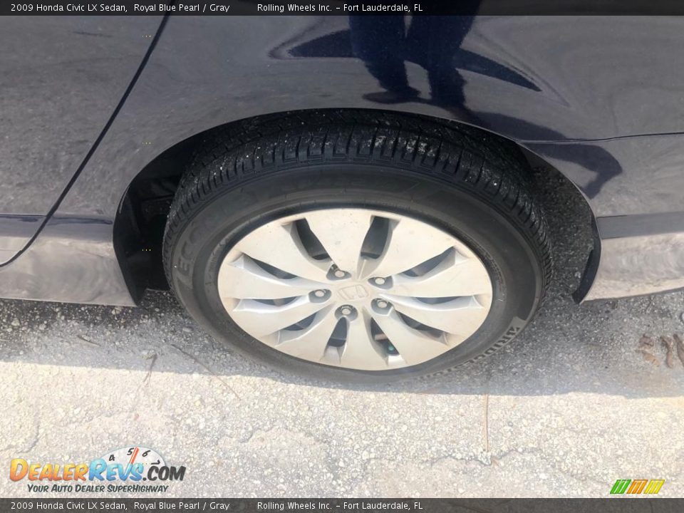 2009 Honda Civic LX Sedan Royal Blue Pearl / Gray Photo #14