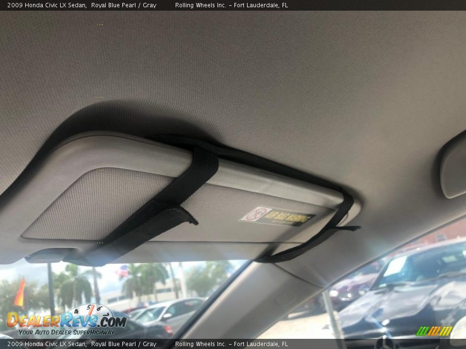 2009 Honda Civic LX Sedan Royal Blue Pearl / Gray Photo #18