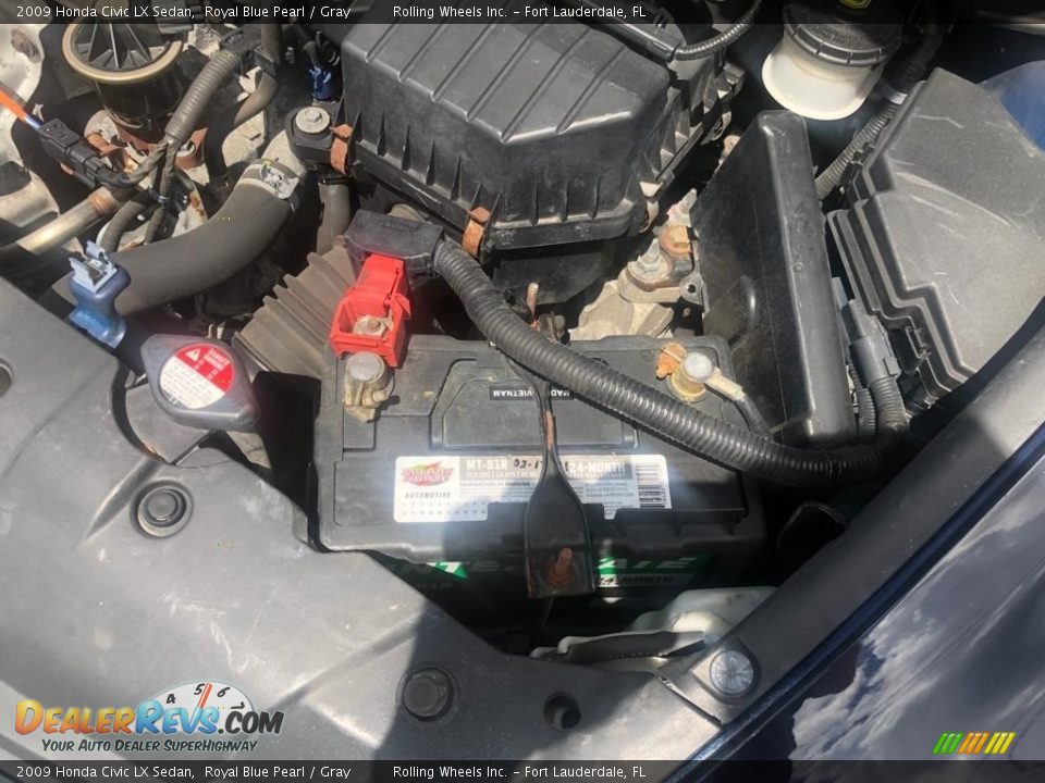 2009 Honda Civic LX Sedan Royal Blue Pearl / Gray Photo #19