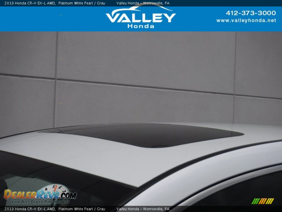 2019 Honda CR-V EX-L AWD Platinum White Pearl / Gray Photo #3
