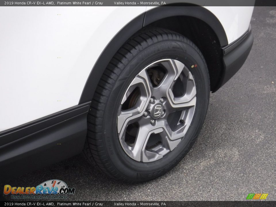 2019 Honda CR-V EX-L AWD Platinum White Pearl / Gray Photo #4
