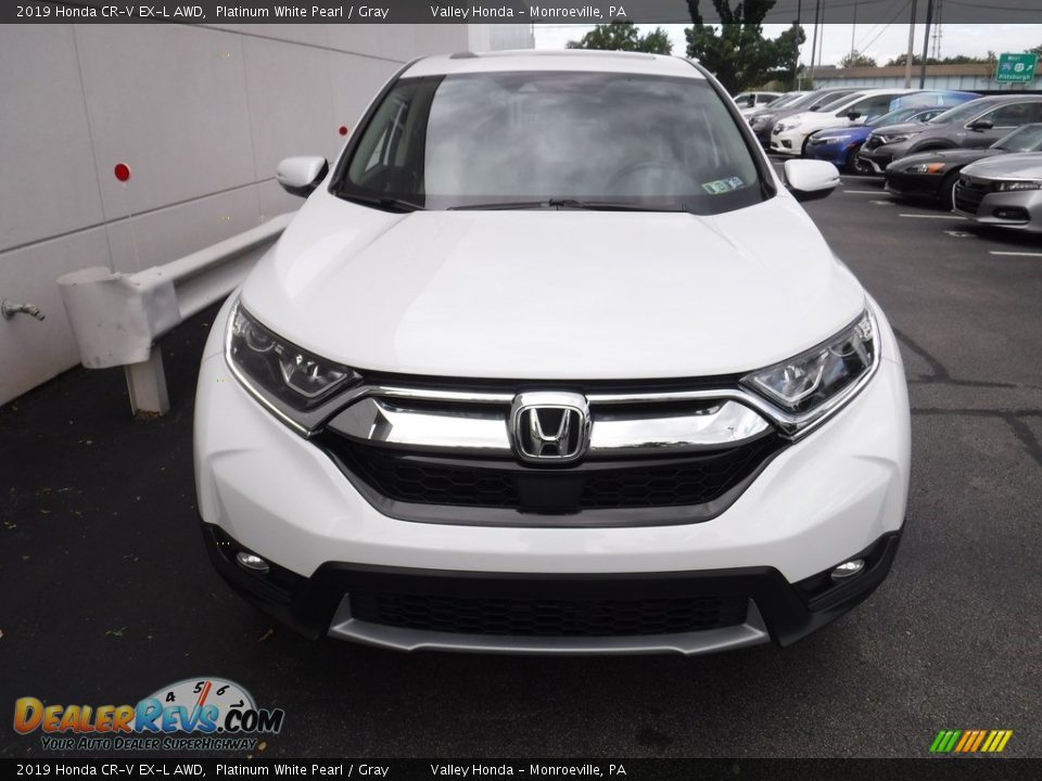 2019 Honda CR-V EX-L AWD Platinum White Pearl / Gray Photo #5