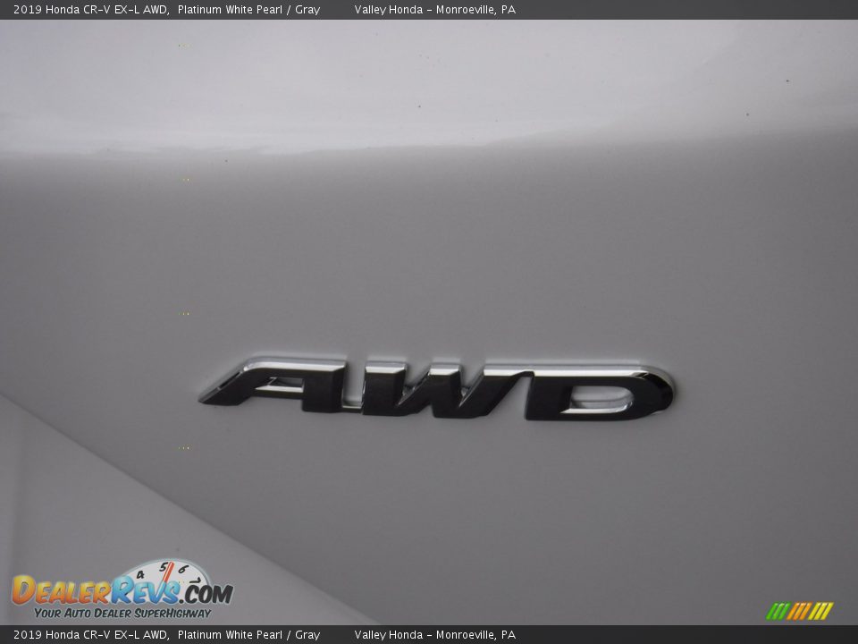 2019 Honda CR-V EX-L AWD Platinum White Pearl / Gray Photo #8