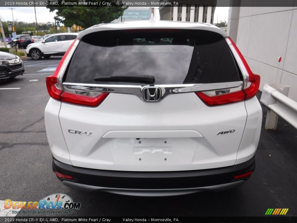 2019 Honda CR-V EX-L AWD Platinum White Pearl / Gray Photo #9