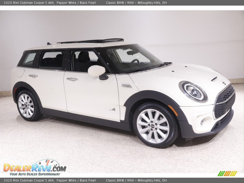 2020 Mini Clubman Cooper S All4 Pepper White / Black Pearl Photo #1