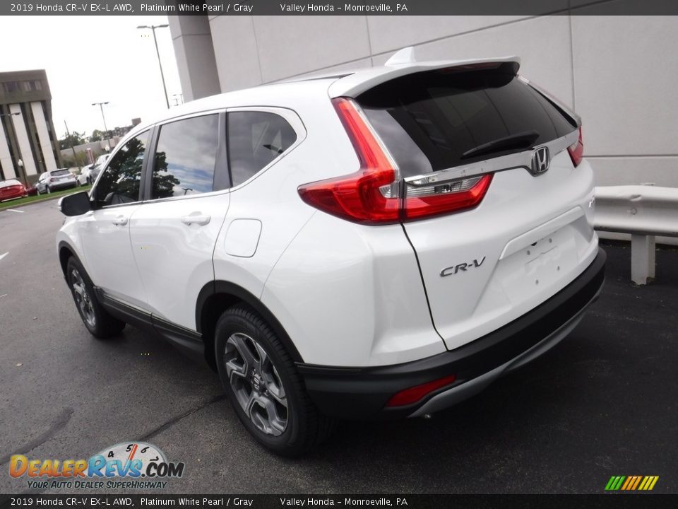2019 Honda CR-V EX-L AWD Platinum White Pearl / Gray Photo #10