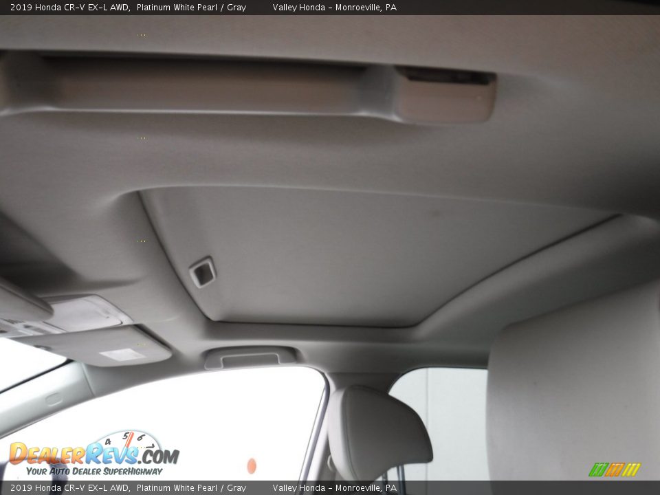 2019 Honda CR-V EX-L AWD Platinum White Pearl / Gray Photo #11