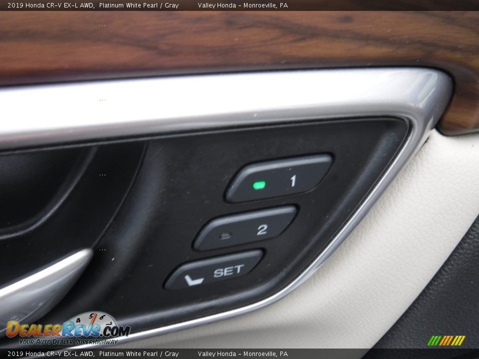 2019 Honda CR-V EX-L AWD Platinum White Pearl / Gray Photo #15